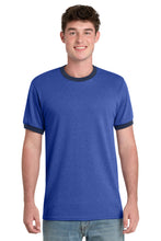 Load image into Gallery viewer, Port & Co ™ Core Cotton Ringer Tee. PC54R