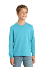 Load image into Gallery viewer, Port & Co ® Youth Long Sleeve Core Cotton Tee. PC54YLS