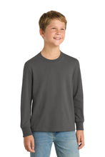 Load image into Gallery viewer, Port & Co ® Youth Long Sleeve Core Cotton Tee. PC54YLS