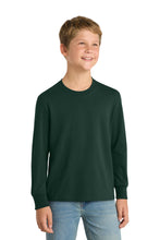 Load image into Gallery viewer, Port & Co ™ Youth Long Sleeve Core Cotton Tee. PC54YLS