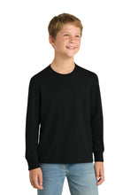 Load image into Gallery viewer, Port & Co ™ Youth Long Sleeve Core Cotton Tee. PC54YLS