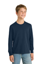 Load image into Gallery viewer, Port & Co ™ Youth Long Sleeve Core Cotton Tee. PC54YLS