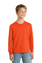 Load image into Gallery viewer, Port & Co ® Youth Long Sleeve Core Cotton Tee. PC54YLS