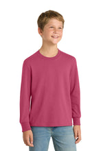 Load image into Gallery viewer, Port & Co ™ Youth Long Sleeve Core Cotton Tee. PC54YLS