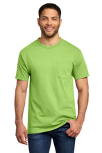 Load image into Gallery viewer, Port & Co ® Essential Pocket Tee. PC61P