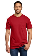 Load image into Gallery viewer, Port & Co ® Essential Pocket Tee. PC61P