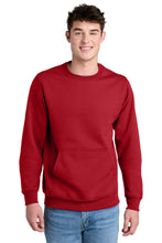 Load image into Gallery viewer, Port & Co ™ Core Fleece Crewneck Pocket Sweatshirt PC78PKT