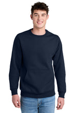 Load image into Gallery viewer, Port & Co ™ Core Fleece Crewneck Pocket Sweatshirt PC78PKT