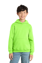 Load image into Gallery viewer, Port & Co ® Youth Core Fleece Pullover Hooded Sweatshirt PC78YH