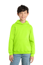 Load image into Gallery viewer, Port & Co ® Youth Core Fleece Pullover Hooded Sweatshirt PC78YH