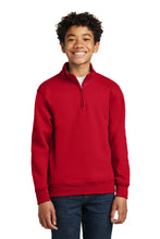 Load image into Gallery viewer, Port & Co ™ Youth Core Fleece 1/4-Zip Pullover Sweatshirt PC78YQ
