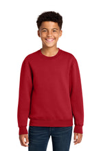 Load image into Gallery viewer, Port & Co ® Youth Core Fleece Crewneck Sweatshirt PC78Y