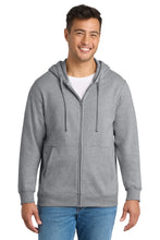 Load image into Gallery viewer, Port & Co ® Fan Favorite Fleece Full-Zip Hooded Sweatshirt. PC850ZH