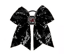 Load image into Gallery viewer, USC Color Guard Sequin Hair Bow