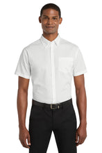 Load image into Gallery viewer, Port Authority ® Short Sleeve Carefree Poplin Shirt. W101