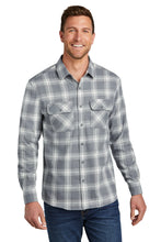 Load image into Gallery viewer, Port Authority ® Plaid Flannel Shirt. W668