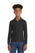 Load image into Gallery viewer, Port Authority ® Youth Long Sleeve Silk Touch™ Polo. Y500LS
