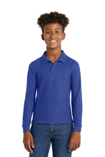 Load image into Gallery viewer, Port Authority ® Youth Long Sleeve Silk Touch™ Polo. Y500LS