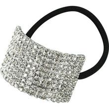 Load image into Gallery viewer, Large Crystal Cuff Ponytail Binder