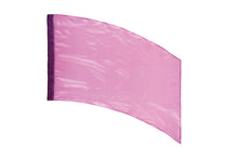 Load image into Gallery viewer, Solid Crystal Clear Lamé Curved Rectangular Flags