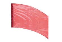 Load image into Gallery viewer, Solid Crystal Clear Lamé Curved Rectangular Flags