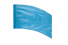 Load image into Gallery viewer, Solid Crystal Clear Lamé Curved Rectangular Flags