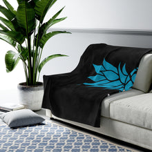 Load image into Gallery viewer, Charles Towne Independent Black Velveteen Plush Blanket