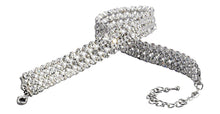Load image into Gallery viewer, 3 Row Rhinestone Choker