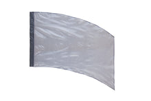 Load image into Gallery viewer, Solid Crystal Clear Lamé Curved Rectangular Flags