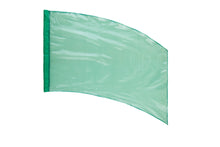 Load image into Gallery viewer, Solid Crystal Clear Lamé Curved Rectangular Flags