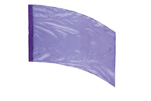 Load image into Gallery viewer, Solid Crystal Clear Lamé Curved Rectangular Flags