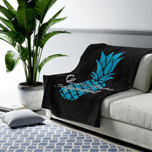 Load image into Gallery viewer, Charles Towne Independent Black Velveteen Plush Blanket