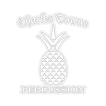 Load image into Gallery viewer, Charles Towne Percussion WHITE Kiss-Cut Stickers