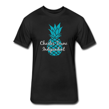 Load image into Gallery viewer, Charles Towne Independent Teal Fitted Cotton/Poly T-Shirt by Next Level - black