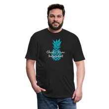 Load image into Gallery viewer, Charles Towne Independent Teal Fitted Cotton/Poly T-Shirt by Next Level - black