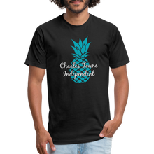 Load image into Gallery viewer, Charles Towne Independent Teal Fitted Cotton/Poly T-Shirt by Next Level - black