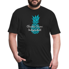 Load image into Gallery viewer, Charles Towne Independent Teal Fitted Cotton/Poly T-Shirt by Next Level - black