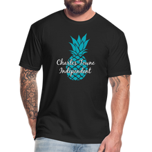Load image into Gallery viewer, Charles Towne Independent Teal Fitted Cotton/Poly T-Shirt by Next Level - black