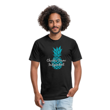 Load image into Gallery viewer, Charles Towne Independent Teal Fitted Cotton/Poly T-Shirt by Next Level - black
