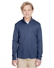 Load image into Gallery viewer, Youth Zone Sonic Heather Performance Quarter-Zip Pullover
