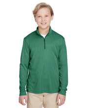 Load image into Gallery viewer, Youth Zone Sonic Heather Performance Quarter-Zip Pullover
