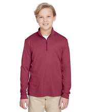 Load image into Gallery viewer, Youth Zone Sonic Heather Performance Quarter-Zip Pullover
