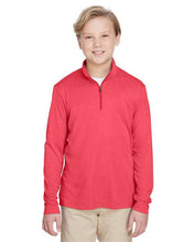 Load image into Gallery viewer, Youth Zone Sonic Heather Performance Quarter-Zip Pullover
