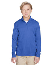 Load image into Gallery viewer, Youth Zone Sonic Heather Performance Quarter-Zip Pullover
