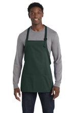 Load image into Gallery viewer, Port Authority ®  Medium-Length Apron with Pouch Pockets.  A510
