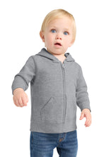 Load image into Gallery viewer, Port &amp; Co ™  Infant Core Fleece Full-Zip Hooded Sweatshirt. CAR78IZH
