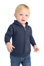 Load image into Gallery viewer, Port &amp; Co ®  Infant Core Fleece Full-Zip Hooded Sweatshirt. CAR78IZH
