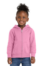 Load image into Gallery viewer, Port &amp; Co ®  Toddler Core Fleece Full-Zip Hooded Sweatshirt. CAR78TZH
