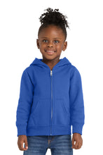 Load image into Gallery viewer, Port &amp; Co ™  Toddler Core Fleece Full-Zip Hooded Sweatshirt. CAR78TZH
