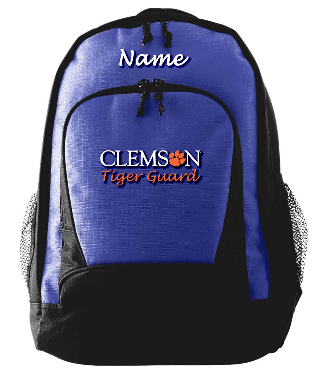 Clemson Tiger Guard Ripstop Backpack w/ Name & Logo Embroidery